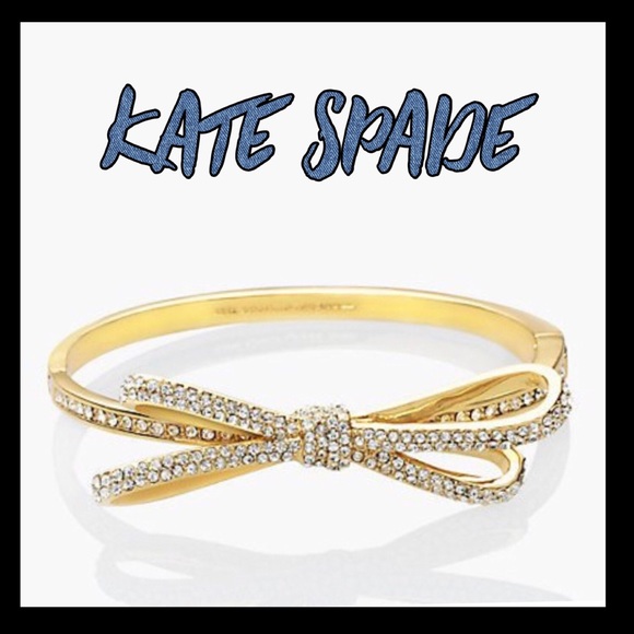kate spade Jewelry - 🎀NWT🎀Kate Spade all tied up pave hinged bangle